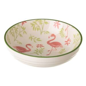 Flamingo porcelán tálka, 39 x 12,6 cm - Unimasa