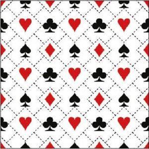 Dekupázs szalvéta - Póker kártya