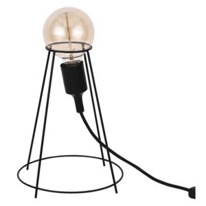 [lux.pro]® Asztali lámpa Sydney éjjeli lámpa indusztriál design 26 x ø 20 cm fekete