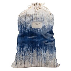 Blue Hippy szövet és lenkeverék szennyestartó zsák, magasság 75 cm - Linen Couture