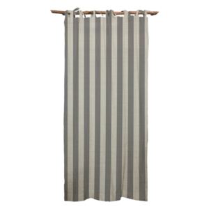 Cortina Hogar Grey Stripes szürke függöny - Linen Couture