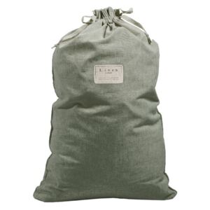 Bag Green Moss szövet és lenkeverék szennyestartó zsák, magasság 75 cm - Linen Couture