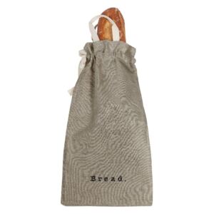 Bag Grey szövet és lenkeverék kenyértartó zsák, magasság 42 cm - Linen Couture