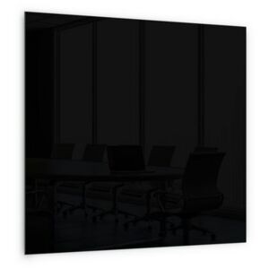 Üveg mágneses tábla Memoboard, fekete, 45 x 45 cm