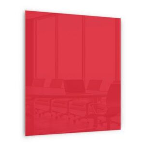 Üveg mágneses tábla Memoboard, piros, 80 x 60 cm