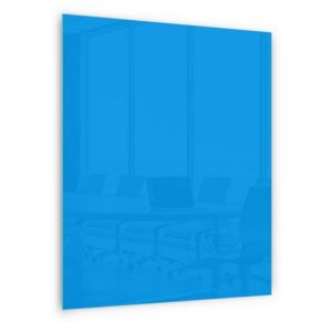 Üveg mágneses tábla Memoboard, kék, 90 x 60 cm