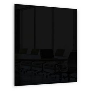Üveg mágneses tábla Memoboard, fekete, 80 x 60 cm