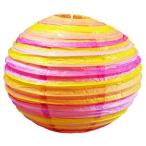 Kokon színes papír gömb narancssárga-rózsaszín függeszték 50 cm E27-Candellux