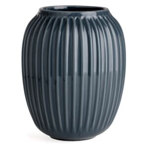 Hammershoi antracitszürke agyagkerámia váza, magasság 20 cm - Kähler Design