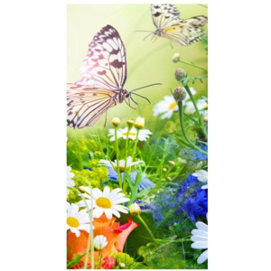 Nyomatos roletta Pillangók és virágok a gyönyörű kertben 80x150cm FR2220A_1LV