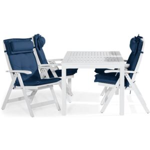 Asztal és szék garnitúra VG6140 Fehér