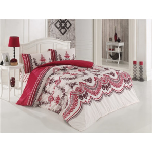 Kétrészes ágytakaró Naomi borszínű, Méret változat: 240x220cm