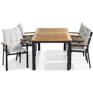 Asztal és szék garnitúra VG4323 Fekete