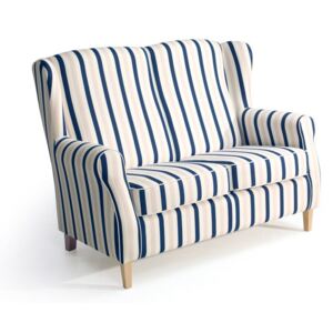 Lorris kék-fehér csíkos kanapé, 139 cm - Max Winzer
