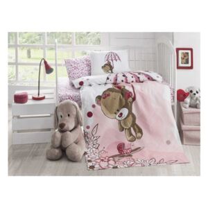 Baby Pique Pinkie könnyű steppelt egyszemélyes ágytakaró, 95 x 145 cm