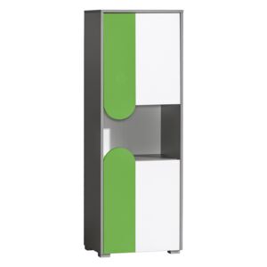DL FOMA F4 polcos szekrény Szín: Zöld