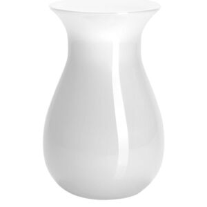 BELLE váza fehér üveg 18cm