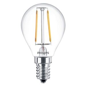 Philips LED lámpa E14 Filament (2W/300°) Kisgömb - meleg fehér
