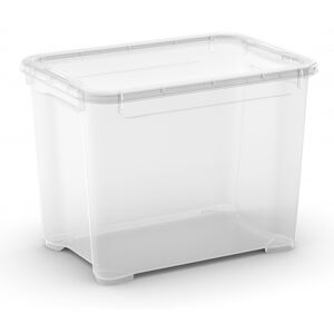 T Box S műanyag tárolódoboz transzparens 20L 38x26,5x28,5 cm