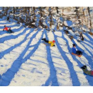 Tree shadows, Morzine Festmény reprodukció, Andrew Macara