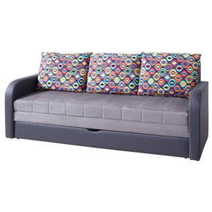 FIGARO kanapé, 86x208x75 cm, grafit/hamu, 1-es szövet