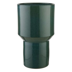 BOTANICAL kerámia váza, sötétzöld 26,5