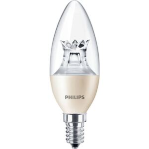 PHILIPS Master E14 gyertya LED fényforrás, 2200K-2700K szabályozható, 4W, 250 lm, CRI 80, 8718696453681