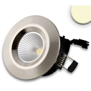 Süllyesztett COB LED lámpatest, 8W, 630lm, 3000K melegfehér, 45°, IP54, CRI81, alumínium, fényerőszabályozható