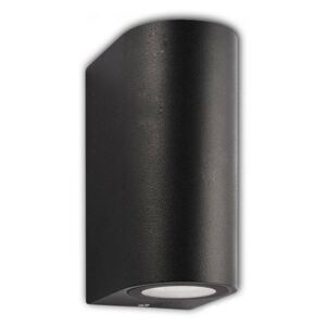 Siara kültéri fali lámpa 2 db GU10 foglalattal, IP54, fekete