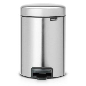 Brabantia NewIcon pedálos szemetes 3 liter, Matt Steel Fingerprint Proof ujjlenyomatmentes - 112164