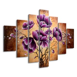 Gario Vászonkép Növő lila virágok Méretek (sz x m): 210 x 150 cm