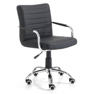 Milko fekete gurulós irodai szék - Tomasucci