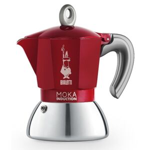 Bialetti Moka Induction 4 személyes kotyogós kávéfőző piros - 6944