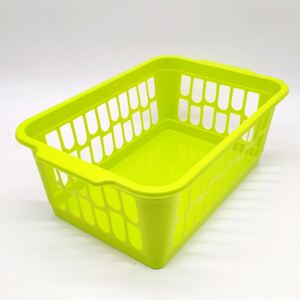 Heidrun műanyag kosárka 30x20x11 cm zöld - 1093