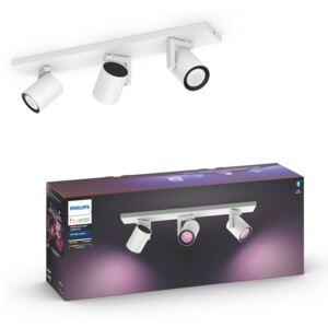 Philips Hue Argenta fehér hármas mennyezeti LED spot, RGBW, GU10 fényforrással, 5062331P7, Bluetooth+Zigbee