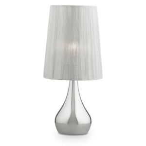 IDEAL LUX ETERNITY asztali lámpa E27 foglalattal, max. 60W, 41 cm magas, fehér 35987