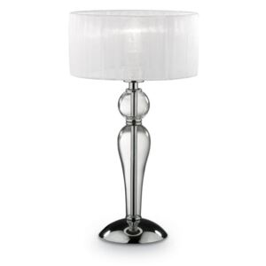 IDEAL LUX DUCHESSA asztali lámpa E27 foglalattal, max. 60W, 49 cm magas, fehér 51406