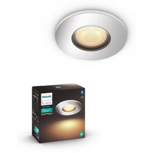 Philips Hue Adore fürdőszobai süllyesztett LED lámpa, alumínium, kör, GU10, 5,5W, fényforrást tartalmaz, White Ambiance, 2200K-6500K, Bluetooth+Zigbee, 3417511P9