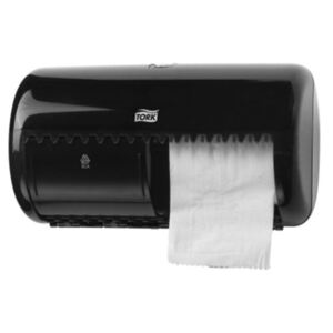 Toalettpapír adagoló, T4 rendszer, TORK, fekete (KHH383)