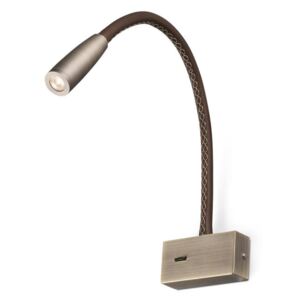 FARO LEAD fali lámpa, bronz, 3000K melegfehér, beépített LED, 3W, IP20, 62704
