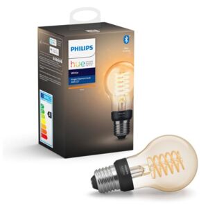 Philips Hue White A60 E27 LED filament vintage fényforrás, 2100K, 7W, 550 lm, Bluetooth+Zigbee, 8718699688820