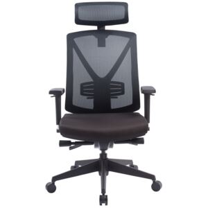 MARCELL BLACK nagy teherbírású ergonomikus szék