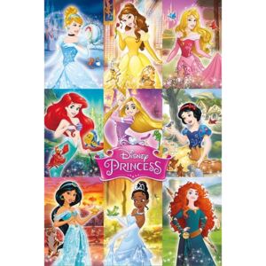 Plakát Disney Princess - Collage, (61 x 91,5 cm)