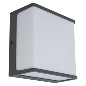 LUTEC Doblo fali lámpa, szürke, 22W, beépített LED, 1600 lm, LUTEC-5105003125