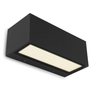 LUTEC Gemini fali lámpa, fekete, 20W, beépített LED, 1230 lm, LUTEC-5189112012