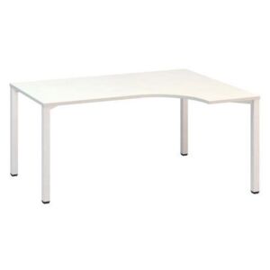Alfa 200 ergo irodai asztal, 180 x 120 x 74,2 cm, jobbos kivitel, fehér mintázat, RAL9010