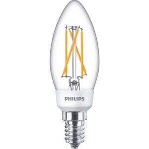 PHILIPS E14 gyertya B35 LED fényforrás, 2200K/2500K/2700K SceneSwitch, 5-2.5-1W, 470-180-90 lm, CRI 80, 8718699772154