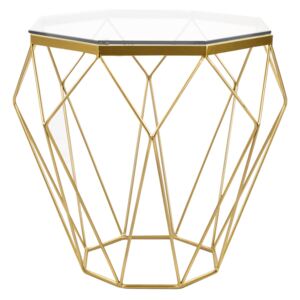 Fém kisasztal 65 cm, arany - DIAMANT