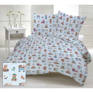 Gyermek ágynemű Kék mackók 120x90