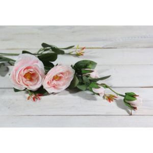 Mű RÓZSA virágcsokor - rózsaszín (m. 95 cm) méret